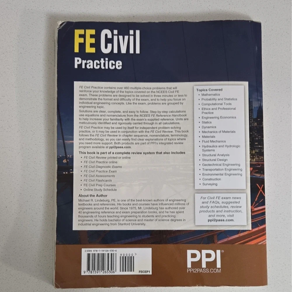 FE Civil Practice - Paperback By Lindeburg PE, Michael  R. - VERY GOOD